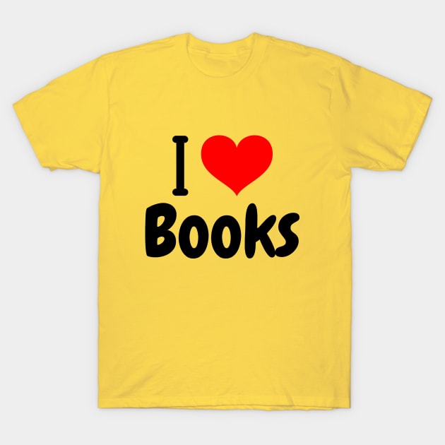 I Love Books T-Shirt by WizardingWorld